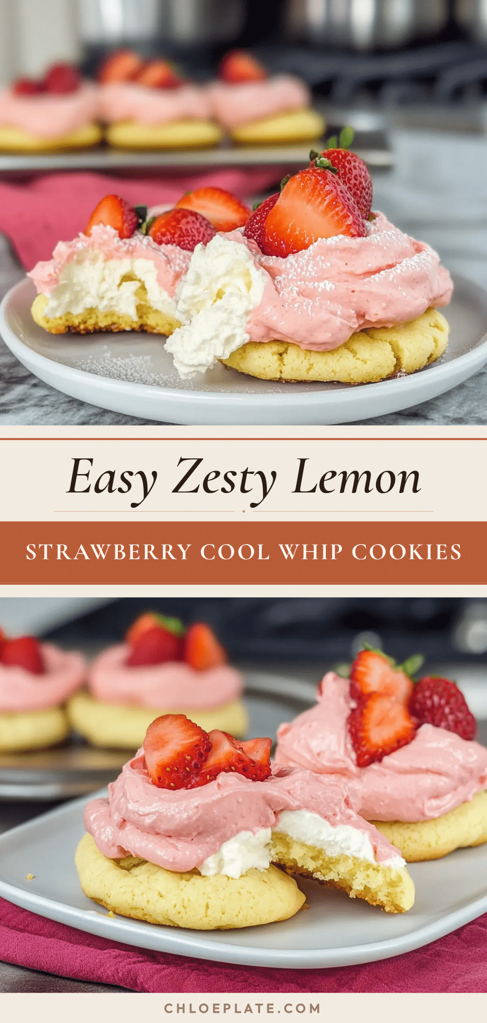 lemon strawberry cool whip cookies recipe