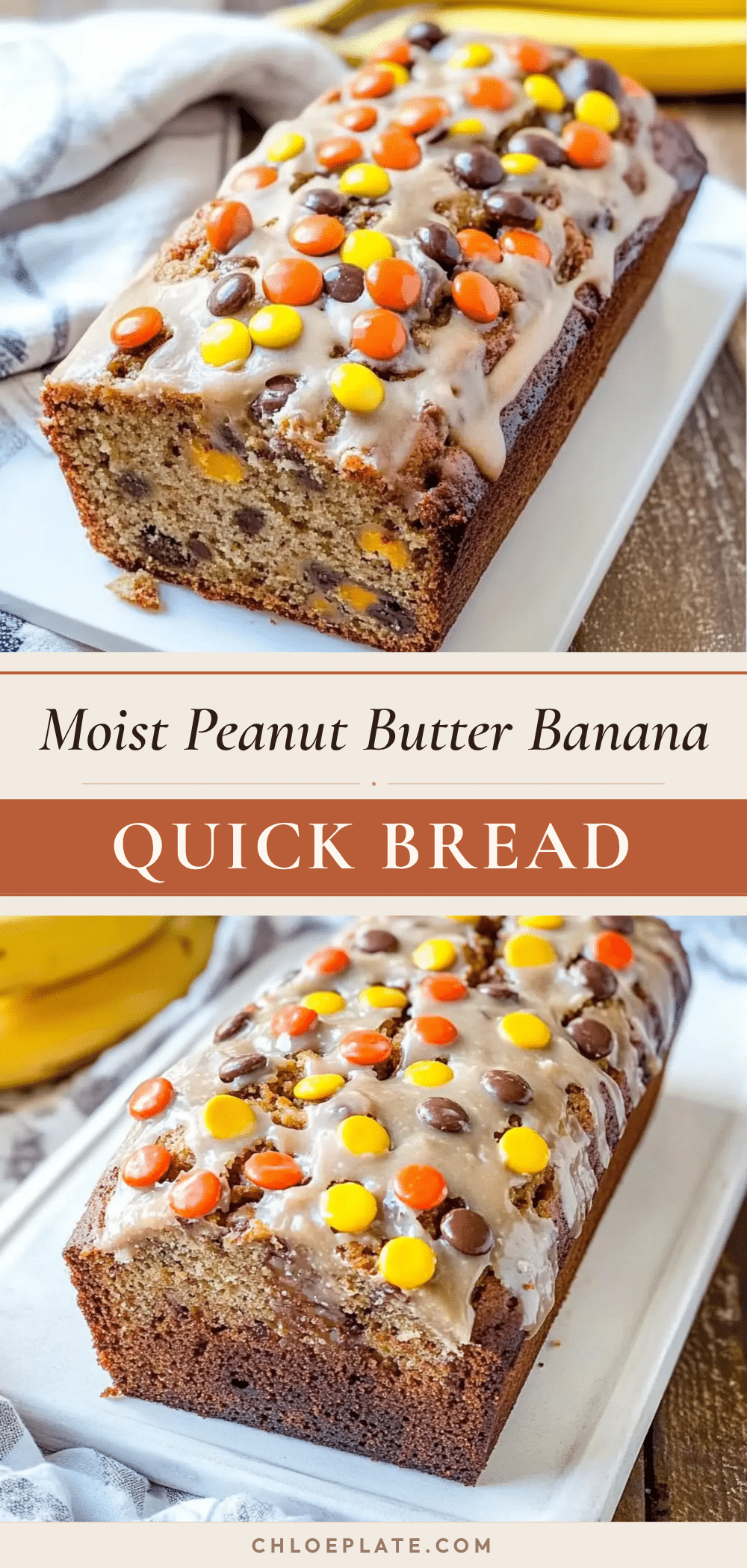 moist peanut butter banana quick bread recipe