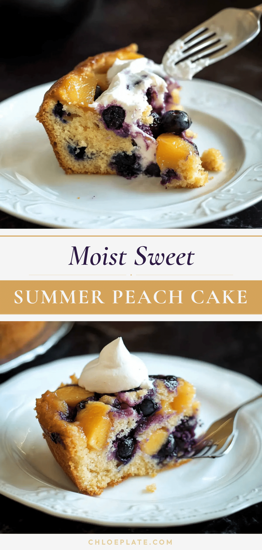 moist sweet summer peach cake recipe