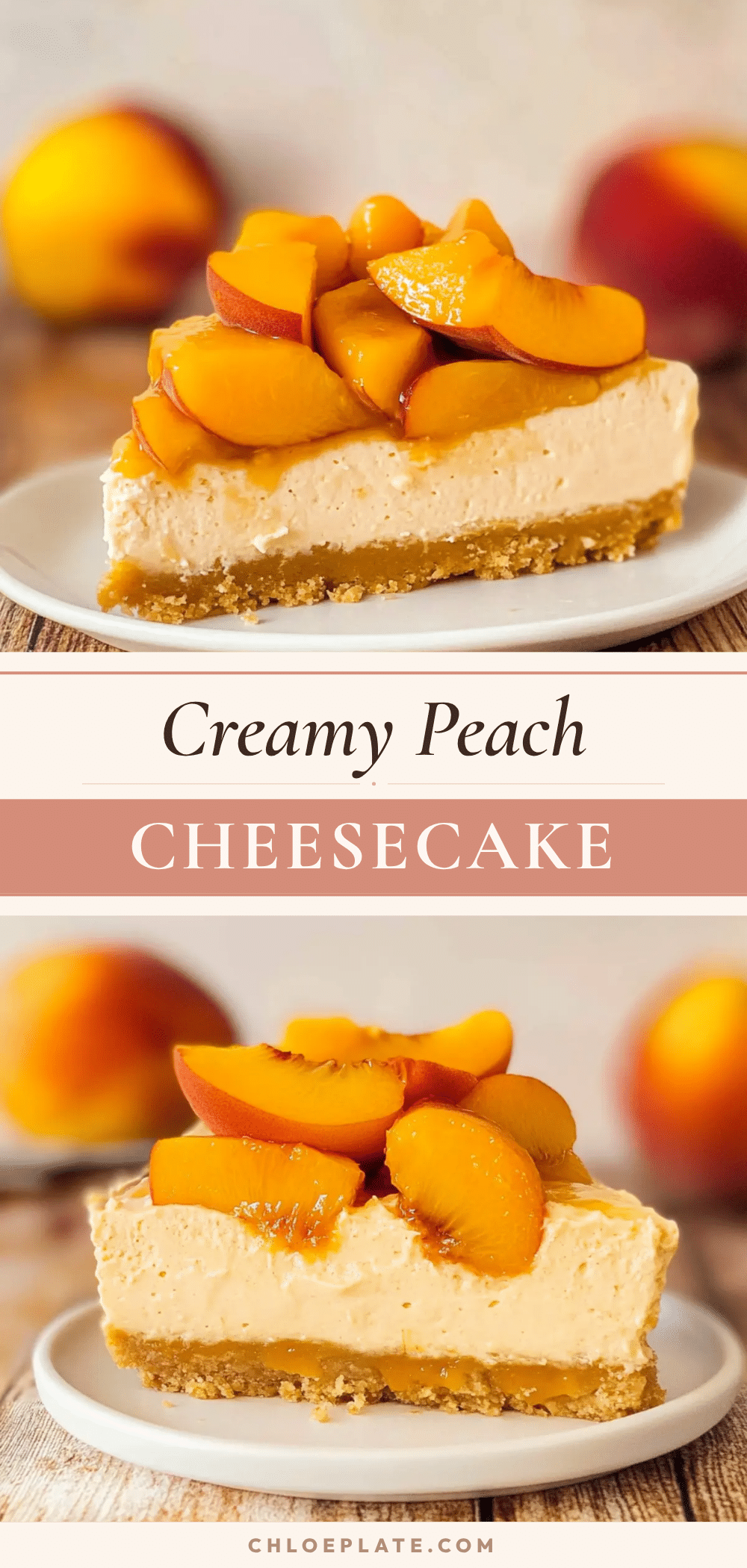 no-bake peach cheesecake recipe