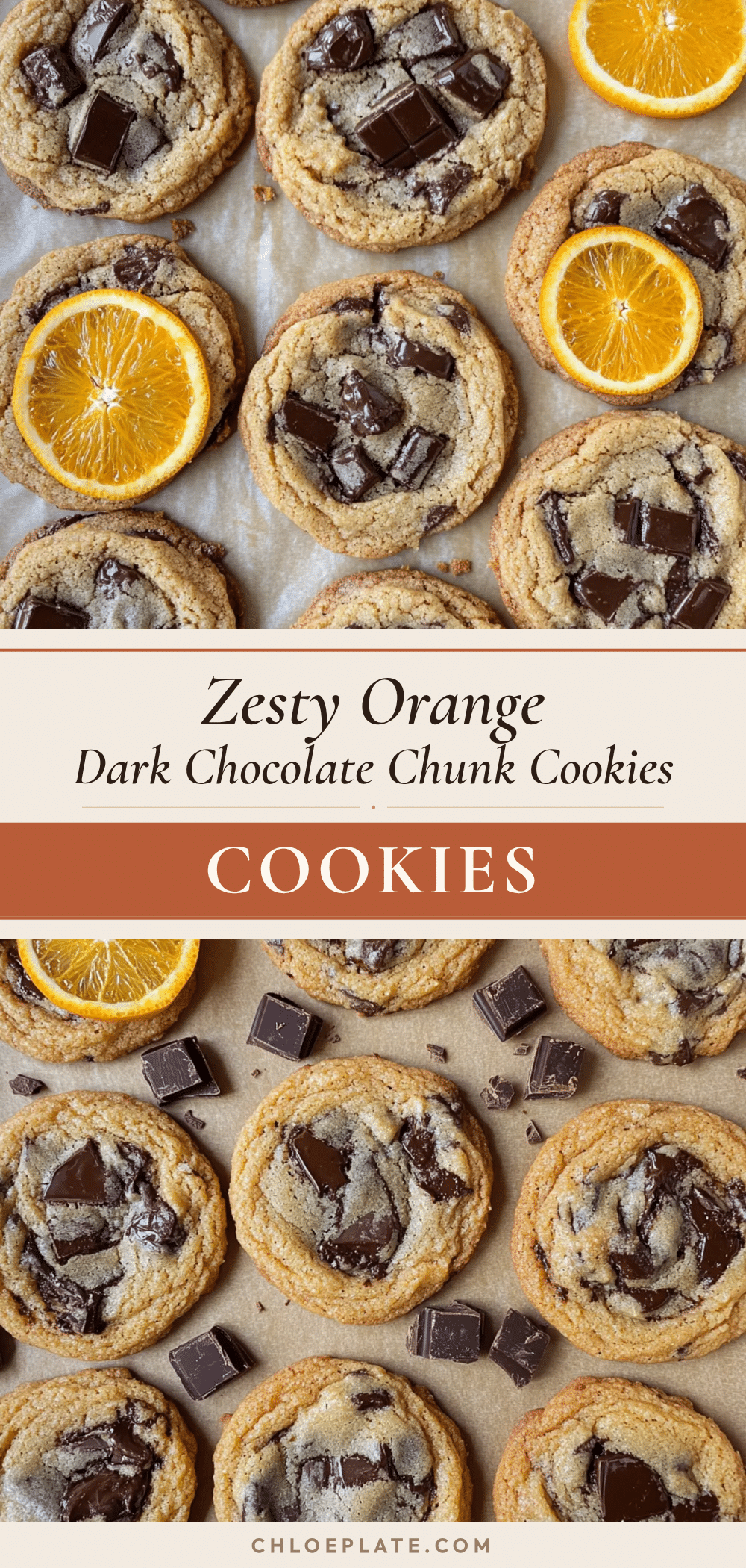 orange dark chocolate chunk cookies recipe