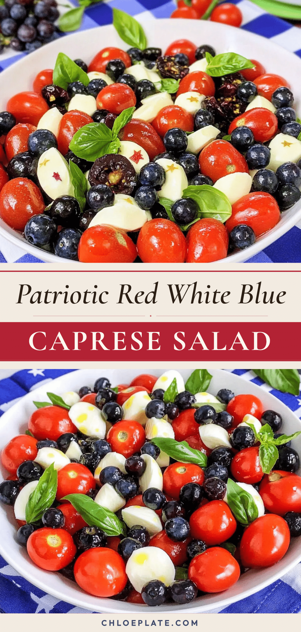 Patriotic Caprese Salad recipe