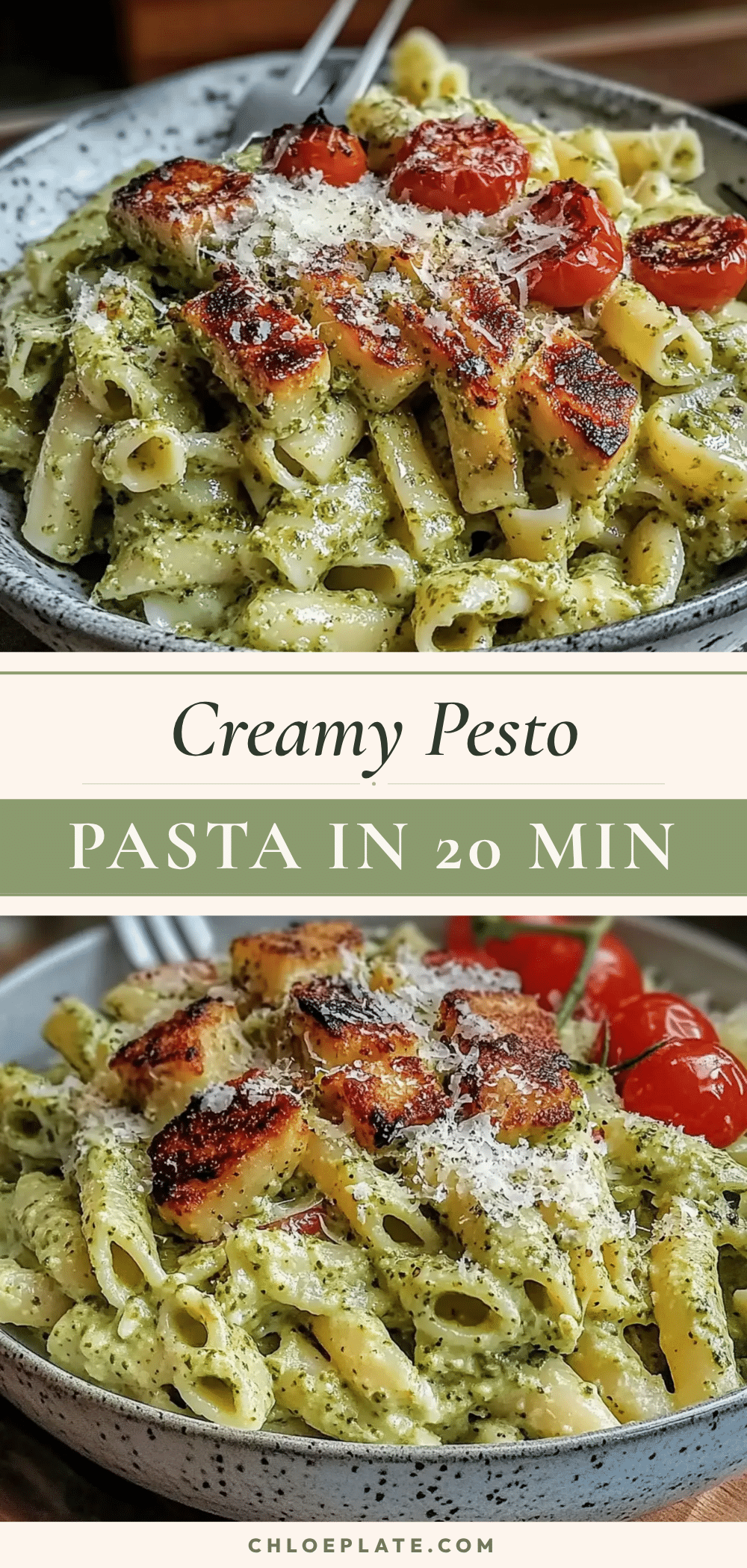 quick creamy pesto pasta recipe