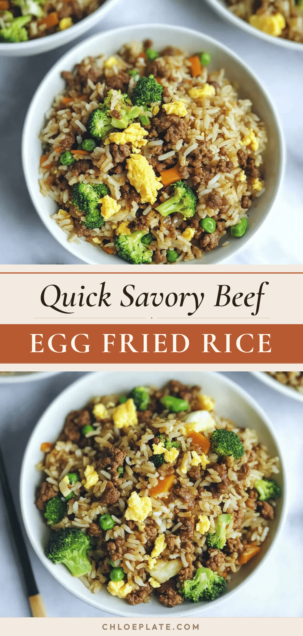 quick savory egg fried rice with ground beef recipe