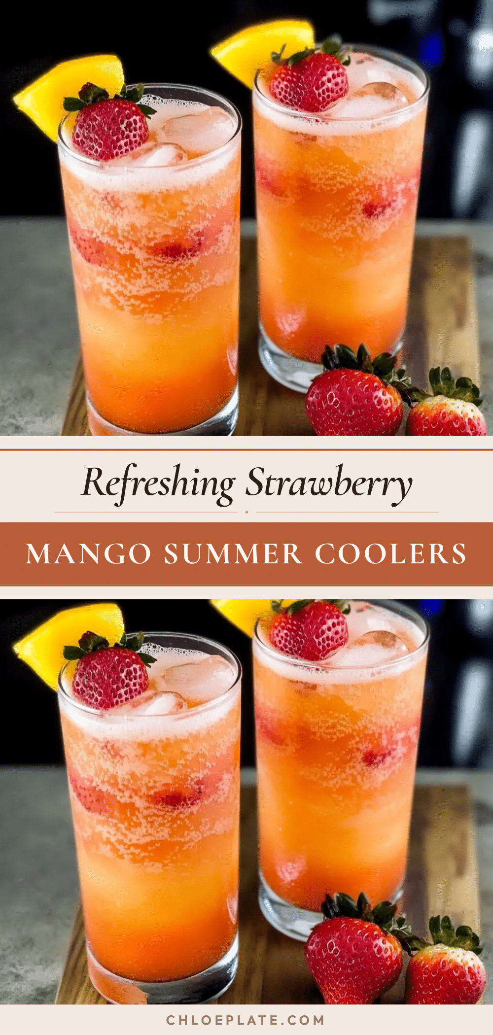 Refreshing Strawberry Mango Coolers recipe