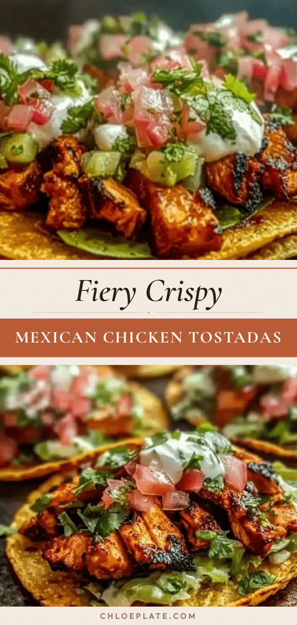 spicy chicken tostadas recipe