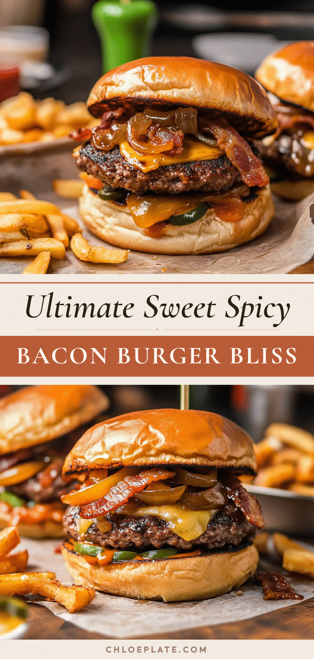 sweet spicy bacon burger recipe