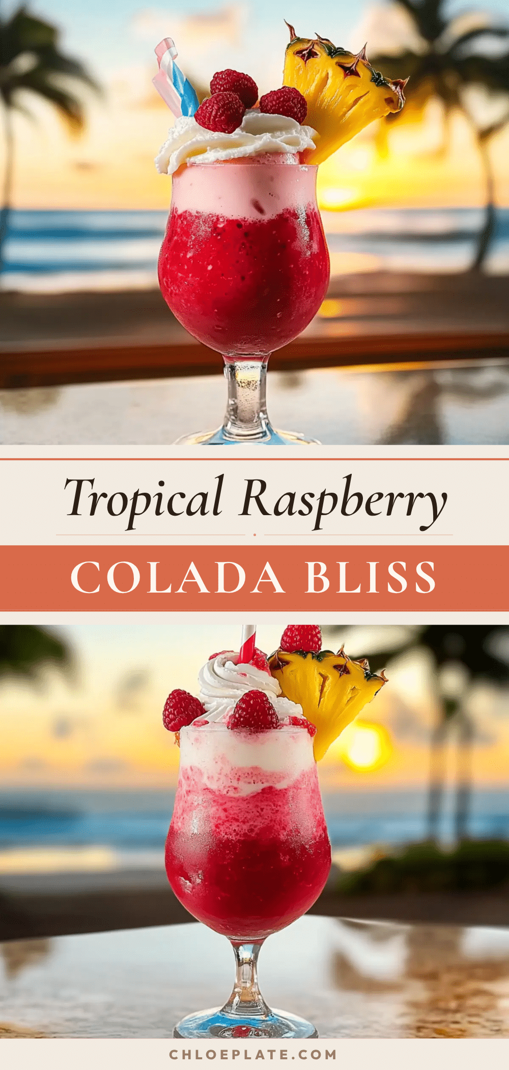 Tropical Raspberry Colada recipe