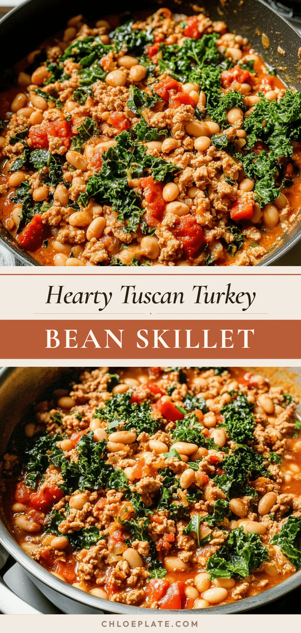 Tuscan turkey and white bean skillet recipe