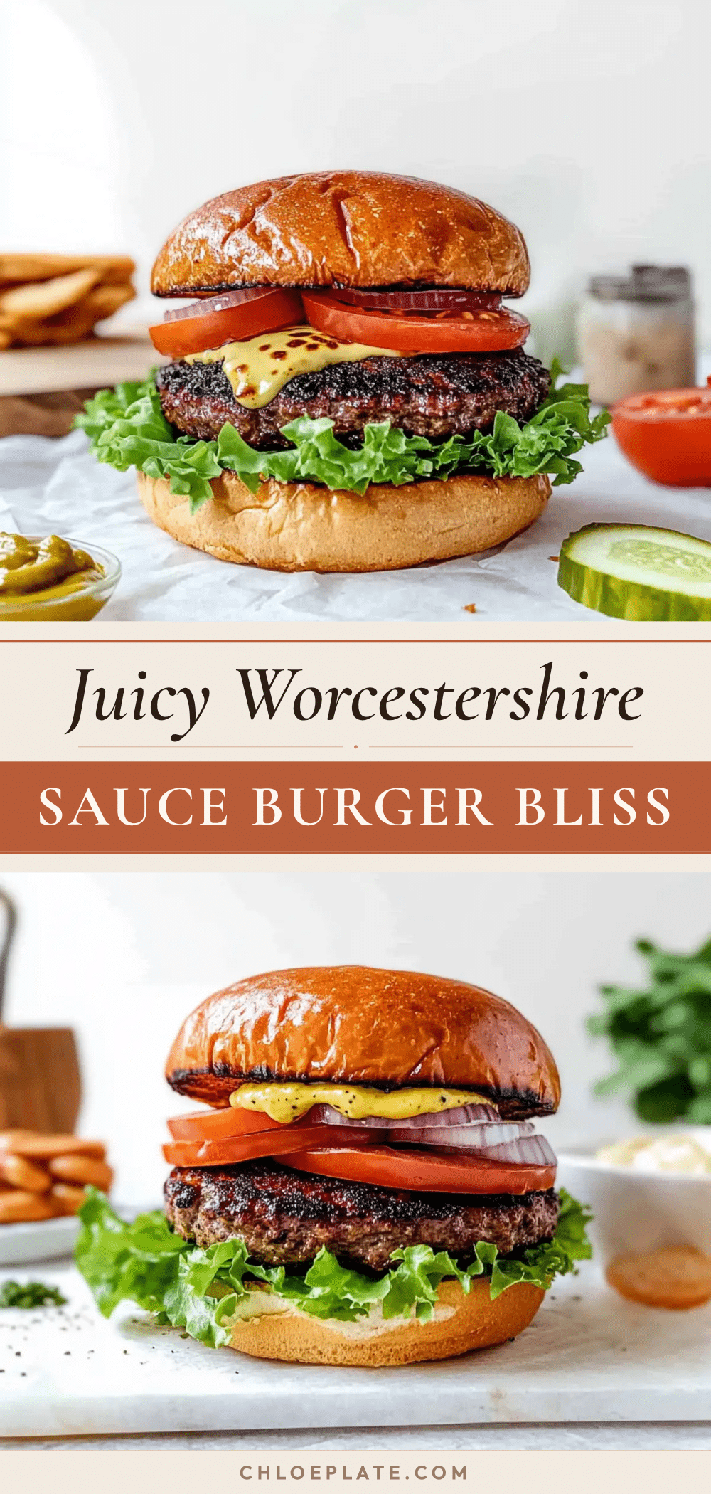 Worcestershire sauce burger recipe