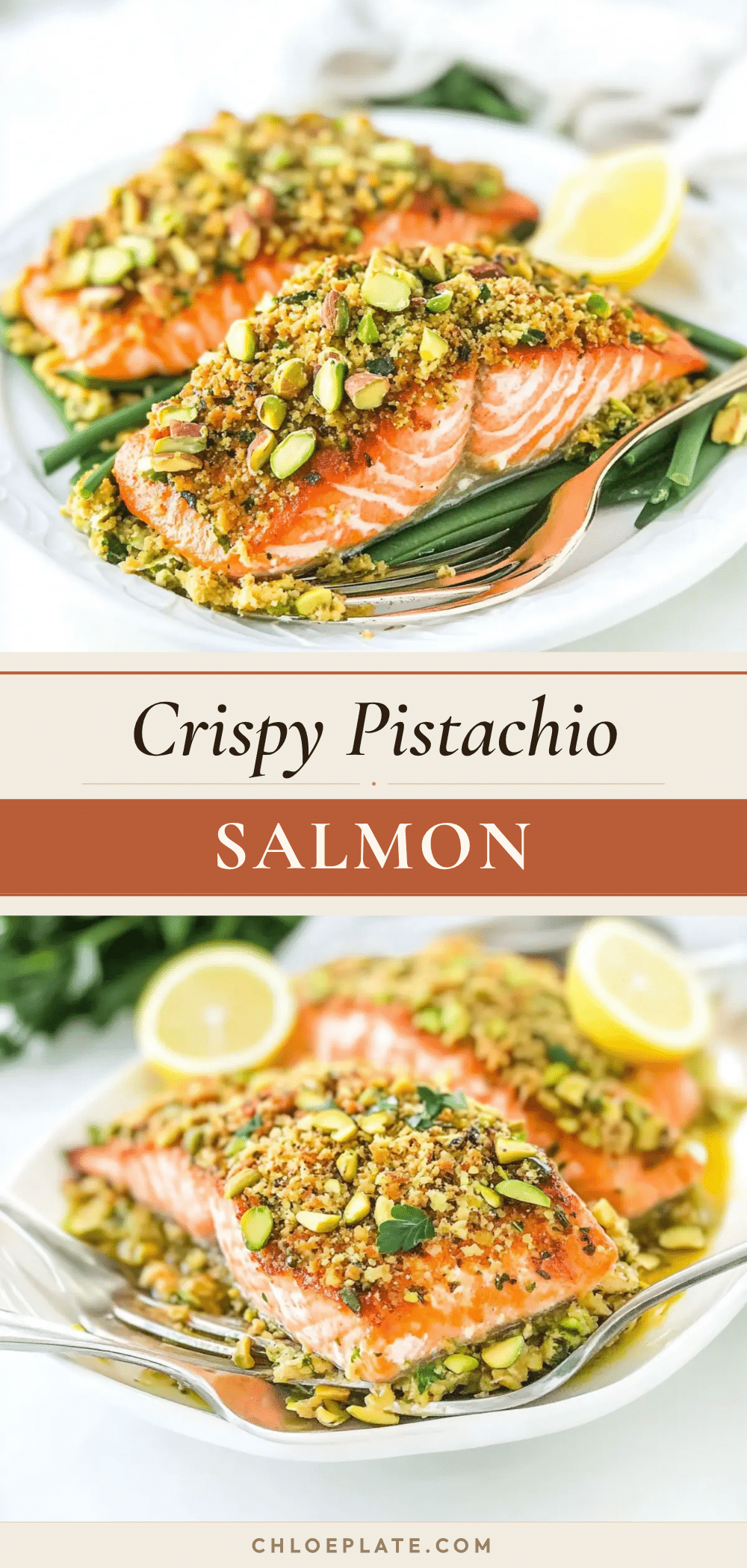 baked pistachio parmesan crusted salmon recipe