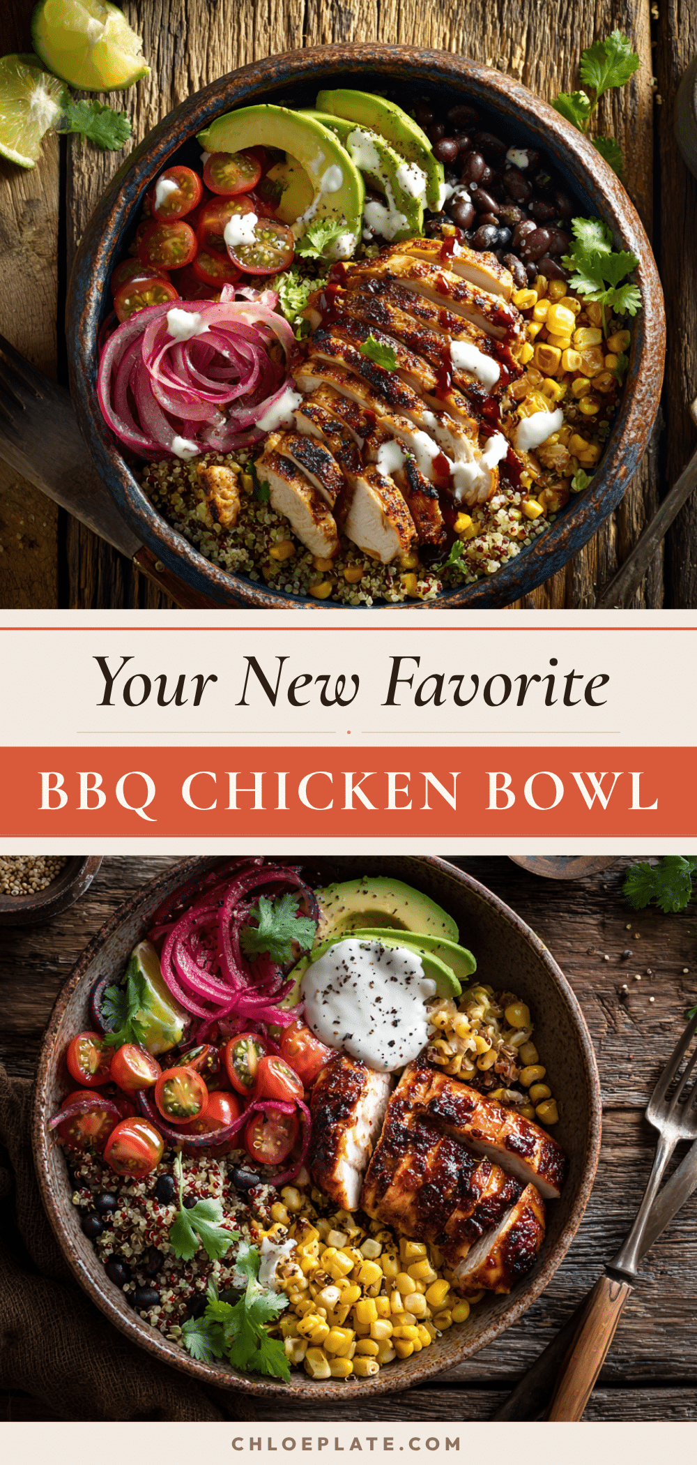 BBQ chicken grain bowls recipe