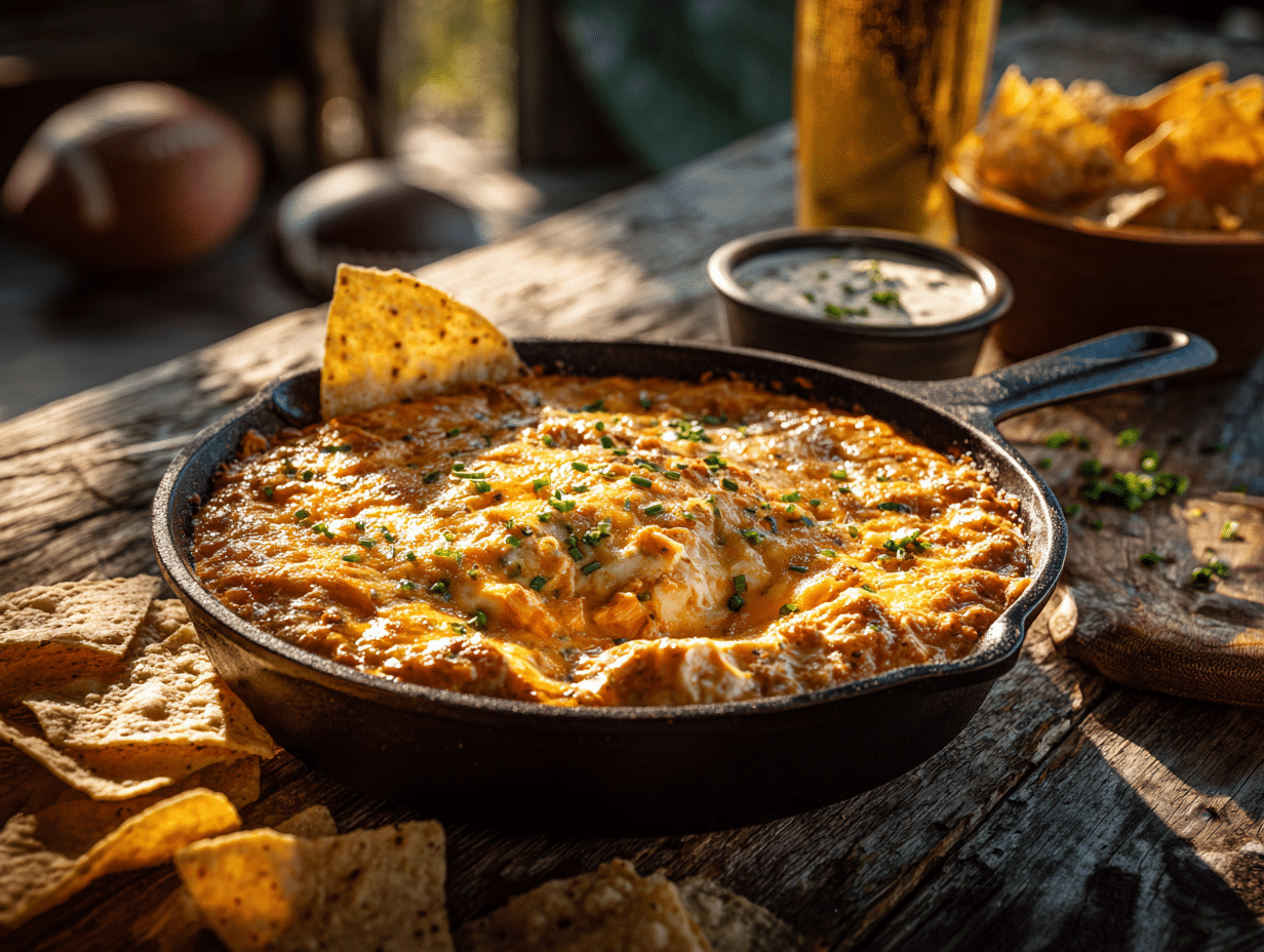 buffalo chicken dip preparation steps