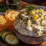 creamy dill pickle dip - featured image