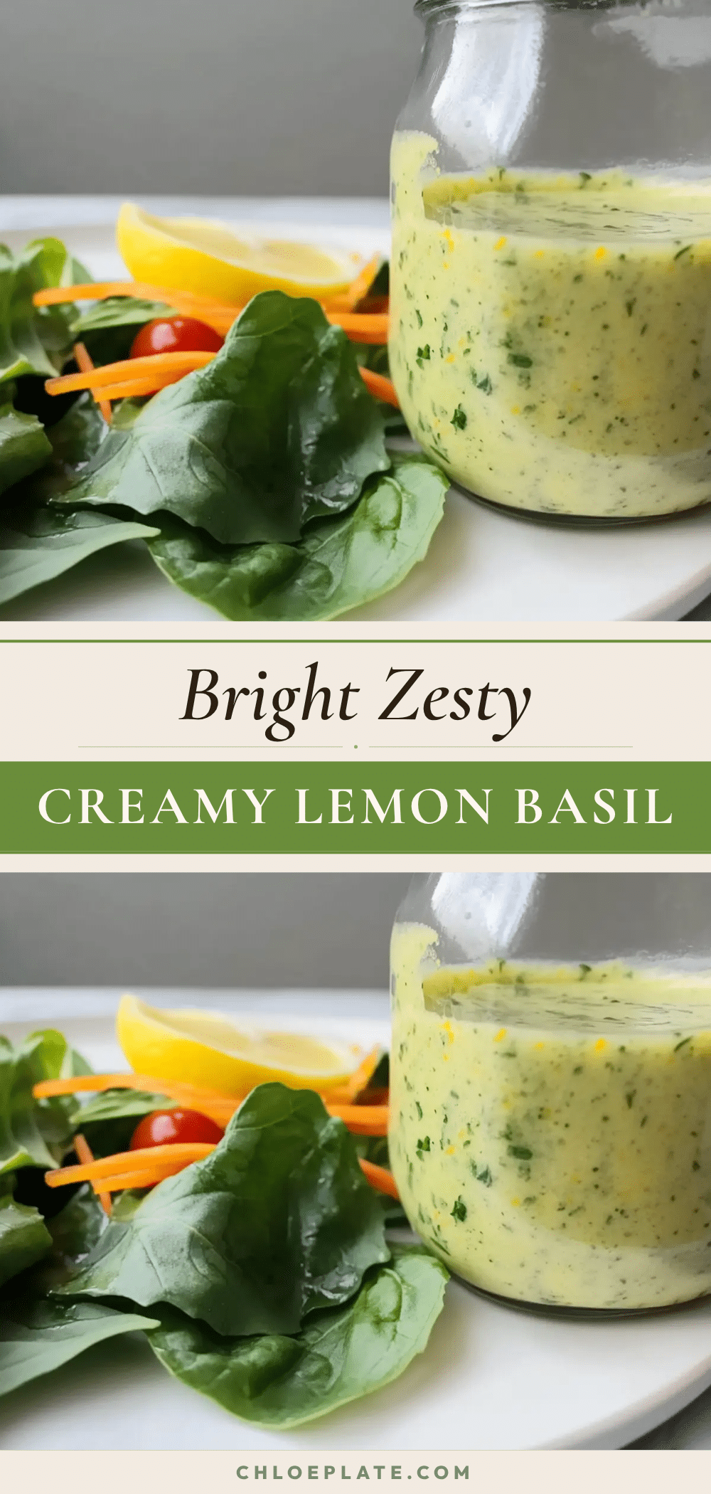 creamy lemon basil vinaigrette recipe