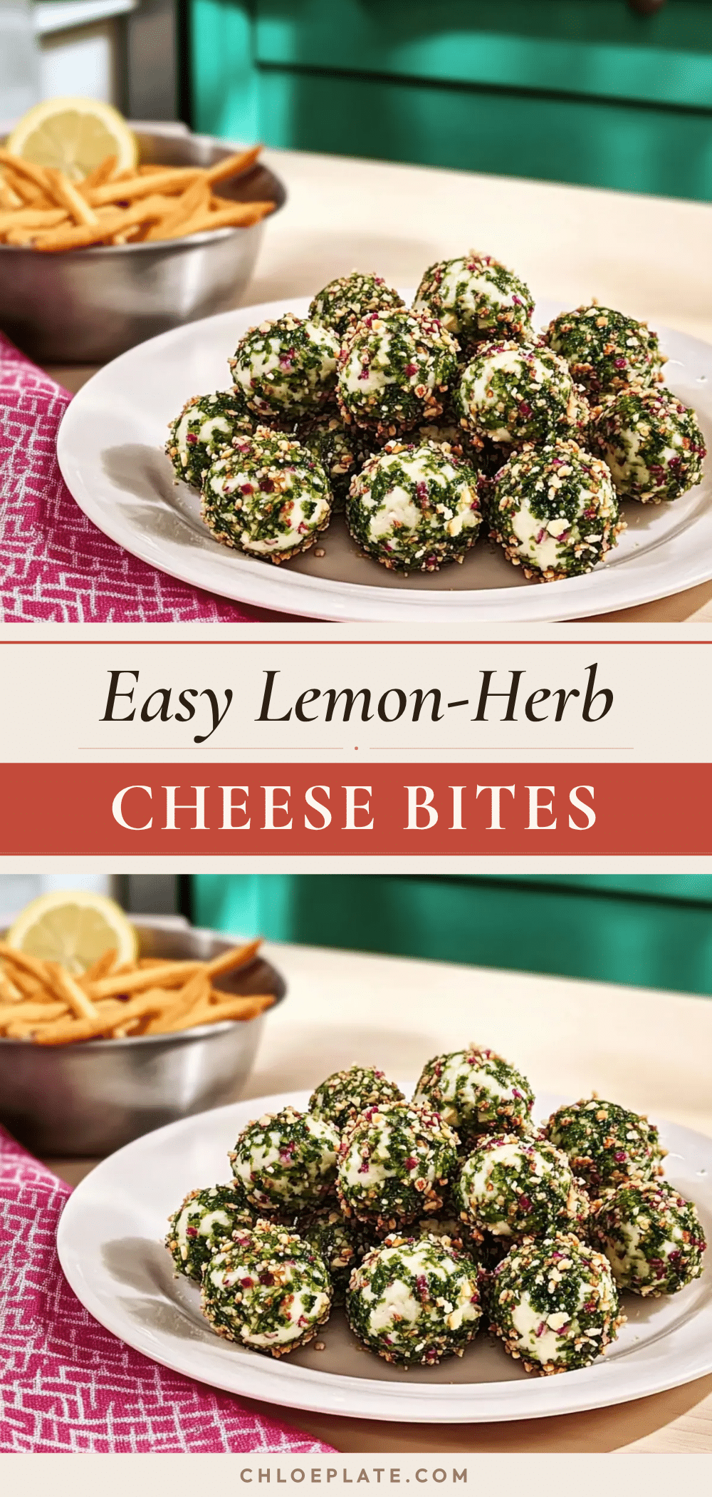 lemon-herb cheese bites recipe