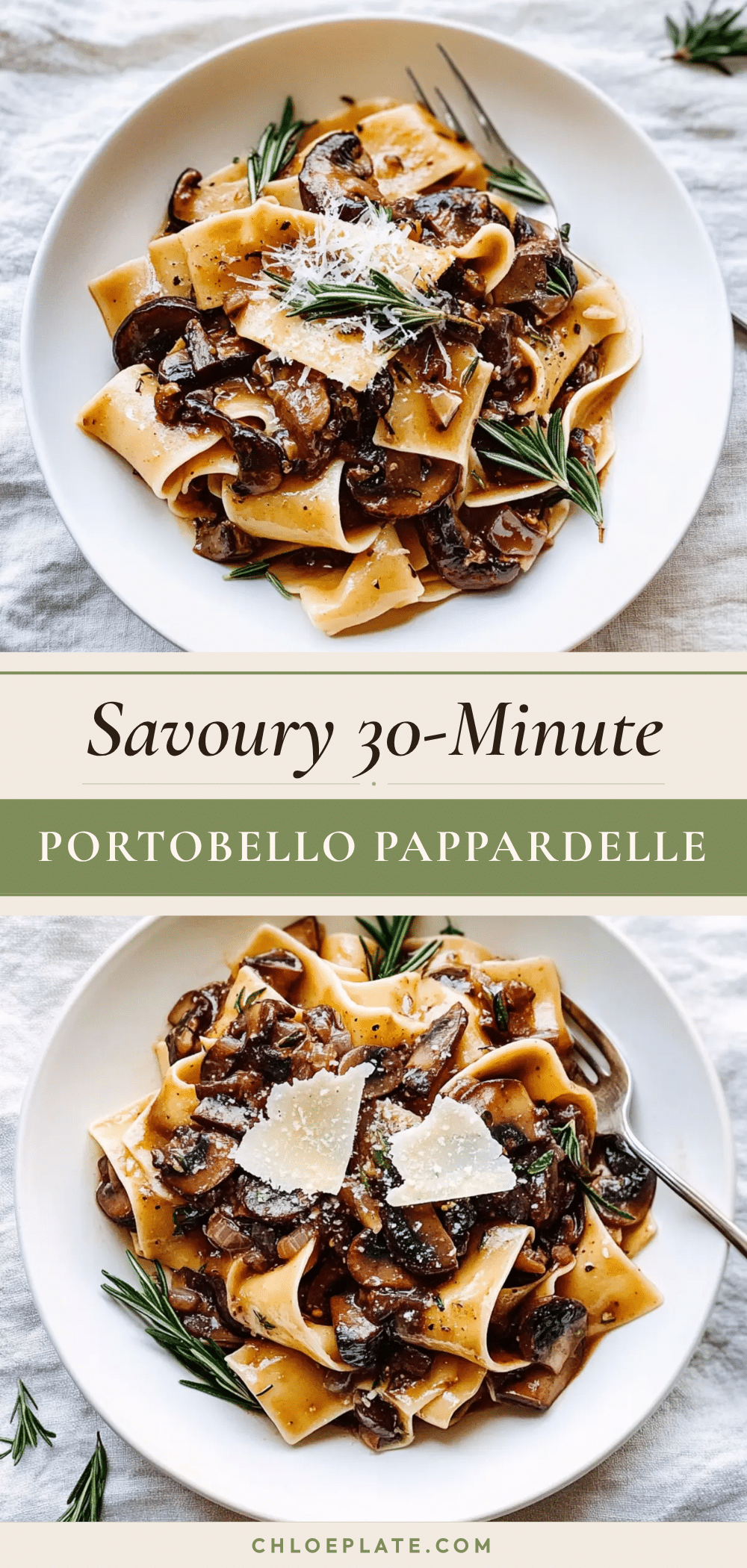 portobello mushroom pappardelle recipe recipe