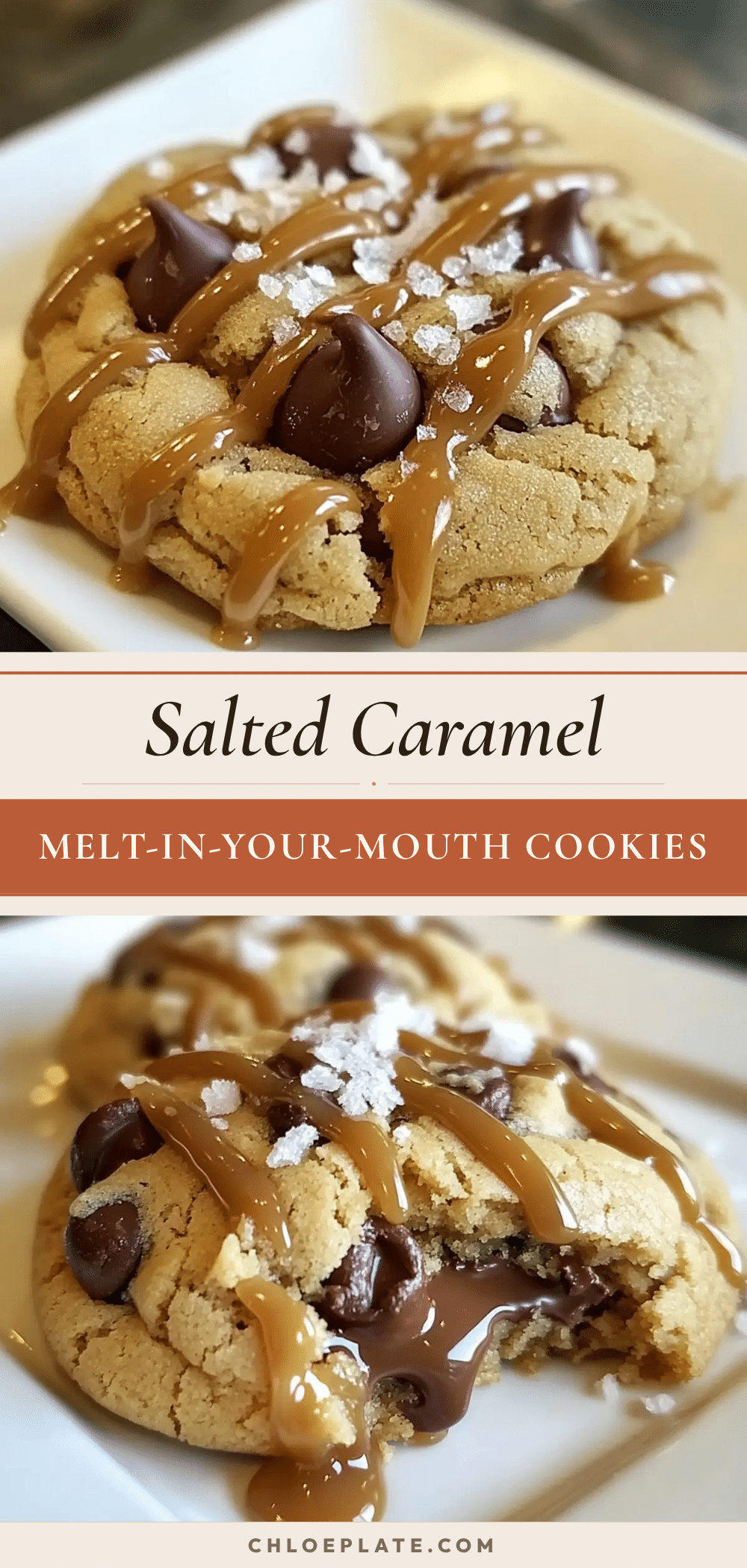 Salted Caramel Chocolate Chip Cookies recipe