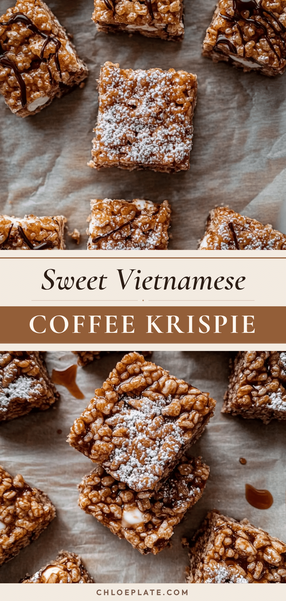 Vietnamese coffee rice krispie treats recipe