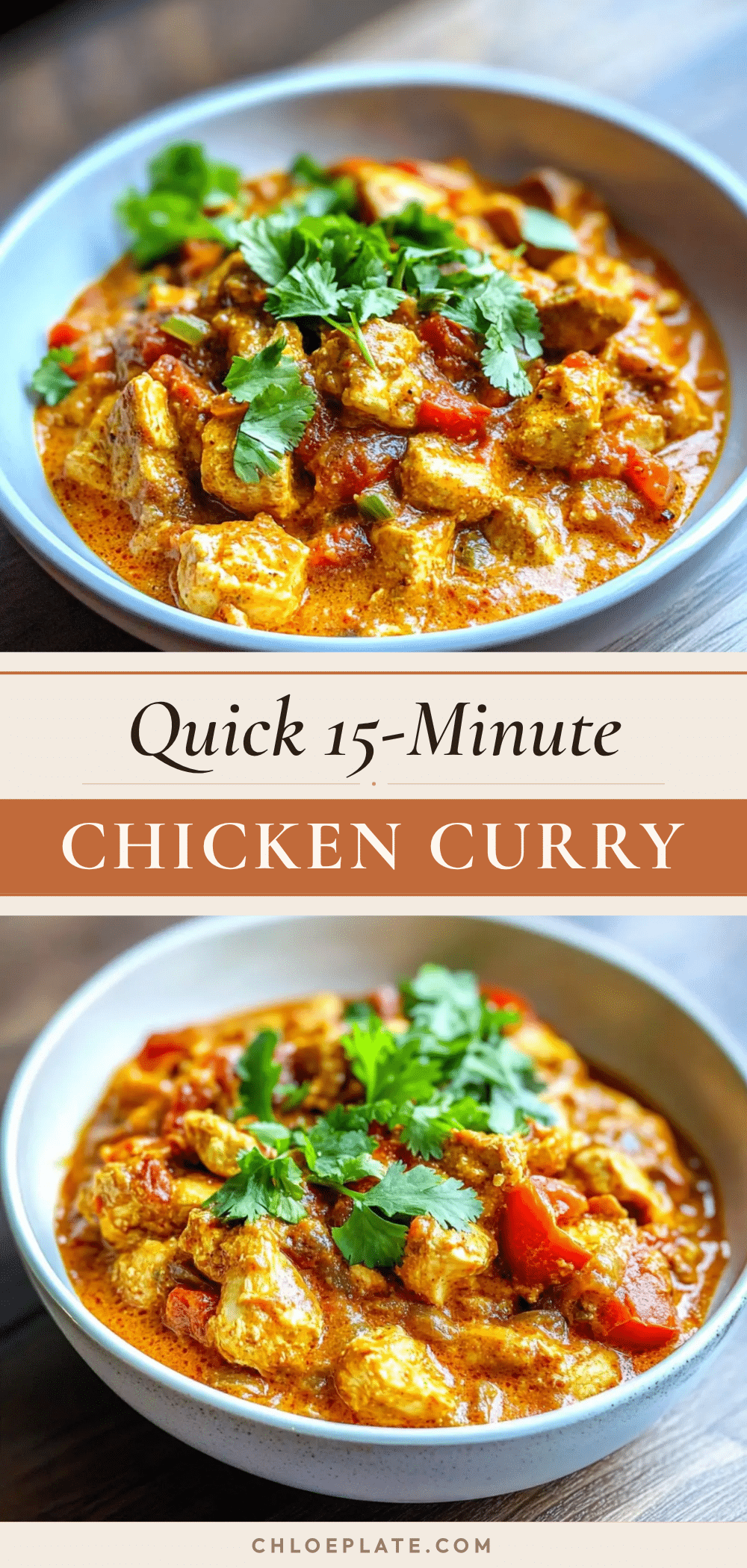 15-minute chicken curry recipe