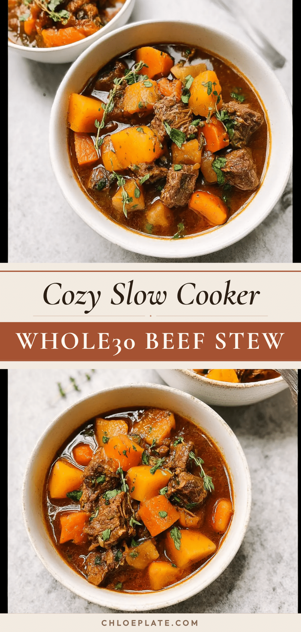 cozy slow cooker Whole30 beef stew recipe