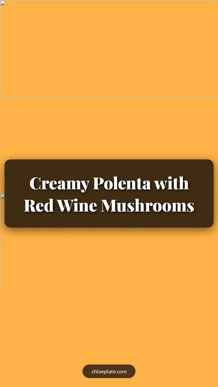 creamy polenta with red wine mushrooms recipe