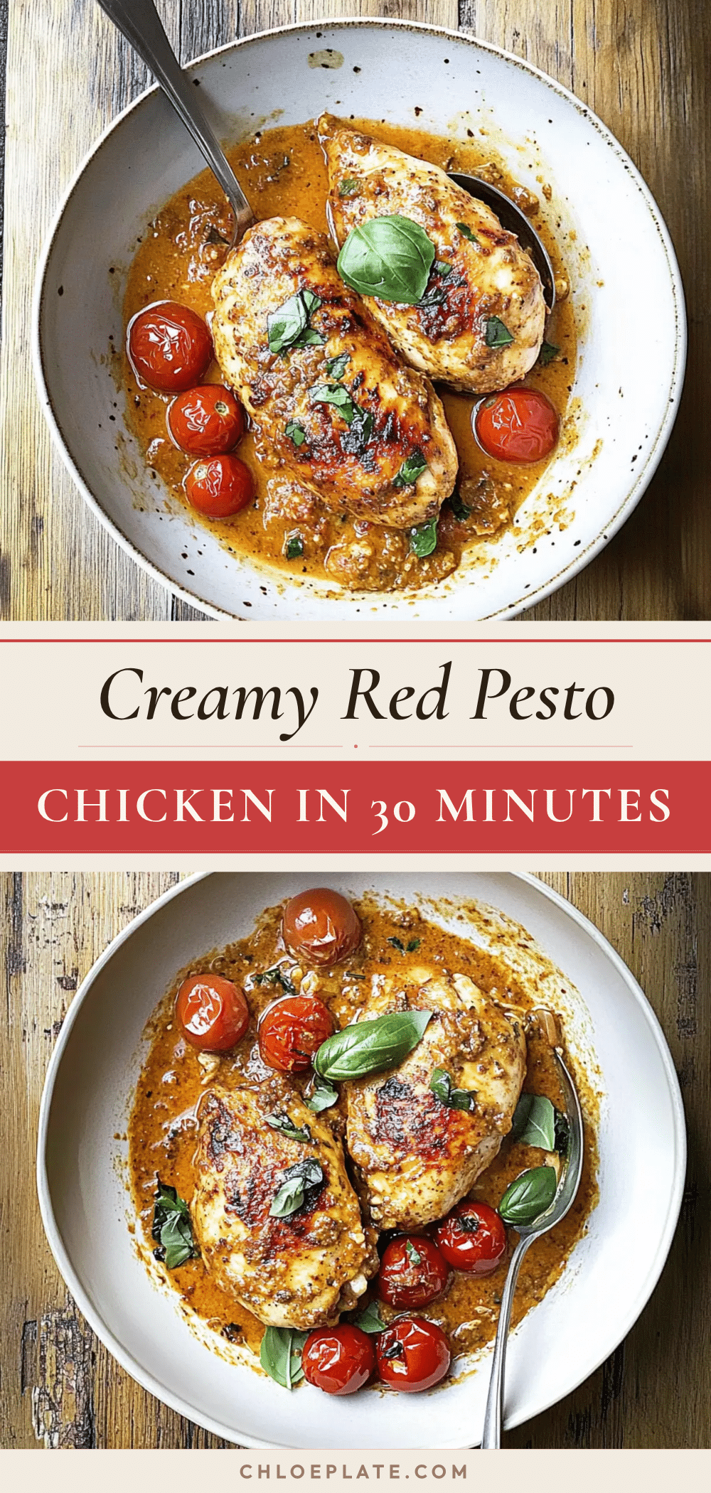 creamy red pesto chicken recipe