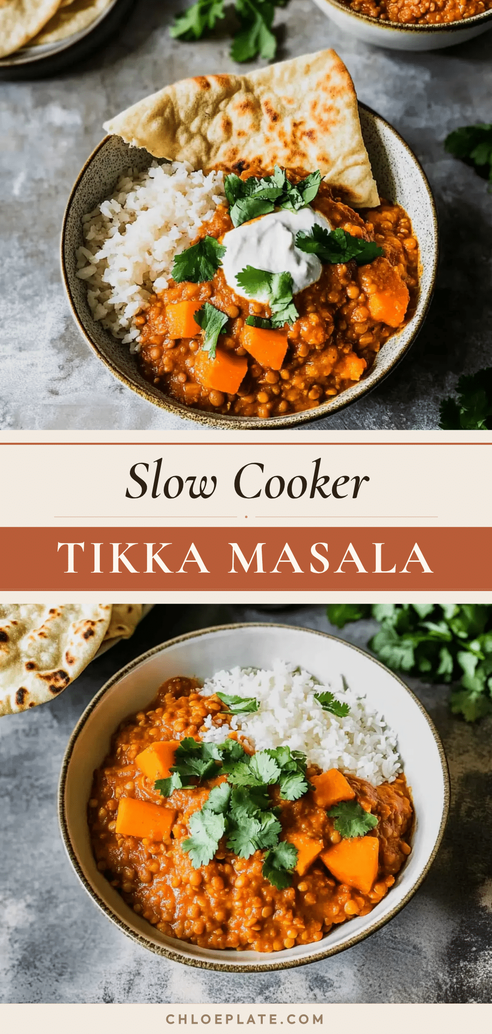 creamy slow cooker sweet potato lentil tikka masala recipe