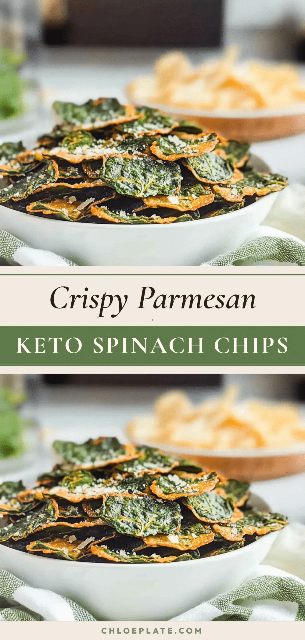 crispy keto spinach chips recipe