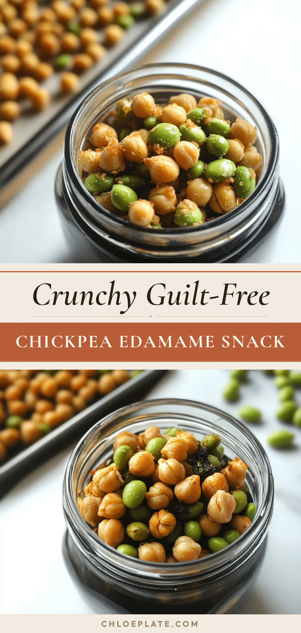 crispy roasted chickpea and edamame snack recipe