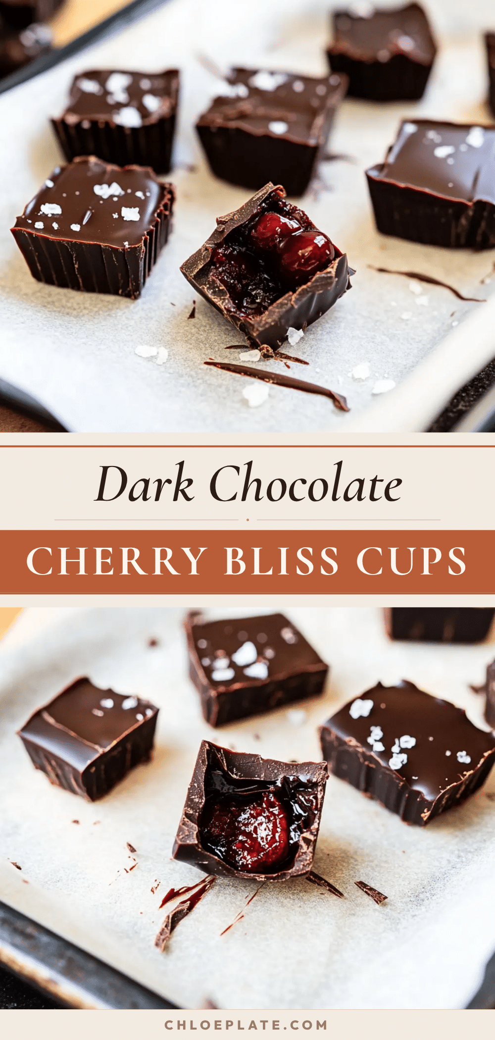 dark chocolate cherry cups recipe