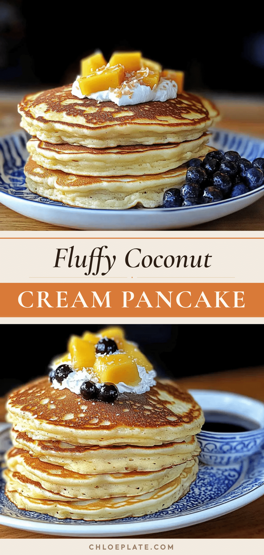 fluffy coconut cream pancakes recipe