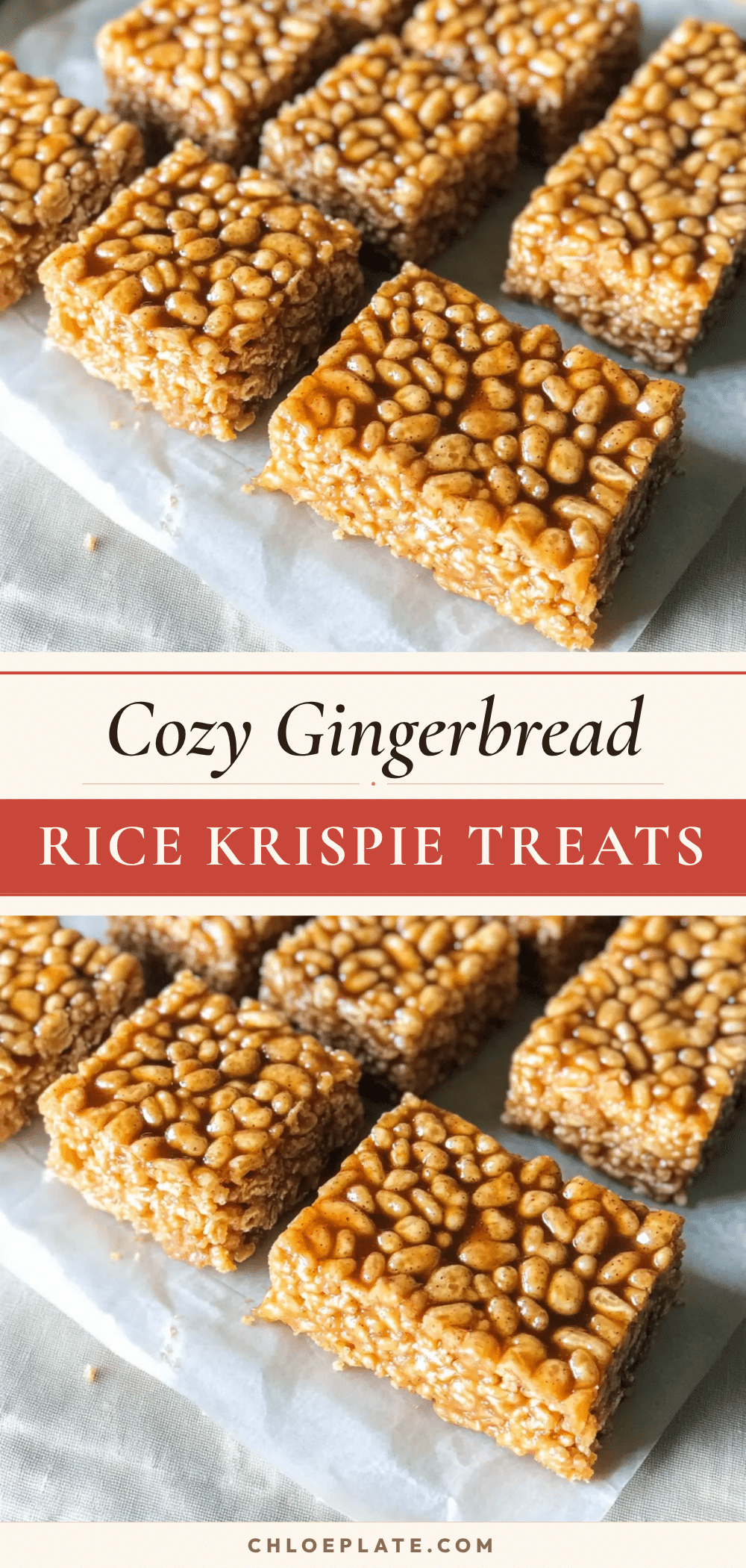 gingerbread rice krispie treats recipe