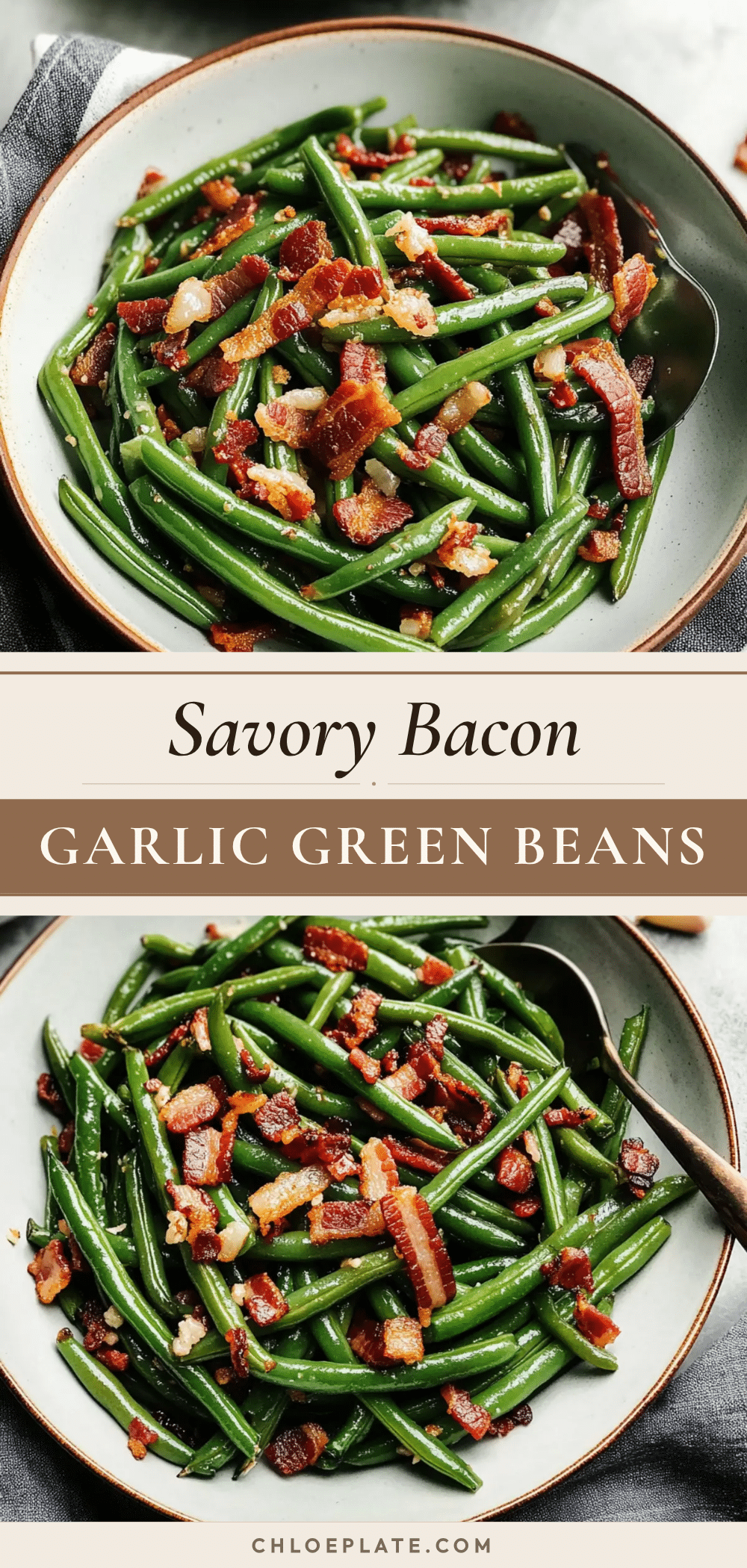green beans with bacon and garlic recipe