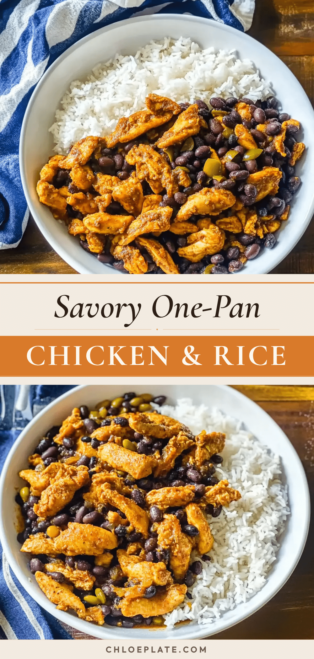 one-pan chicken and rice with black beans recipe