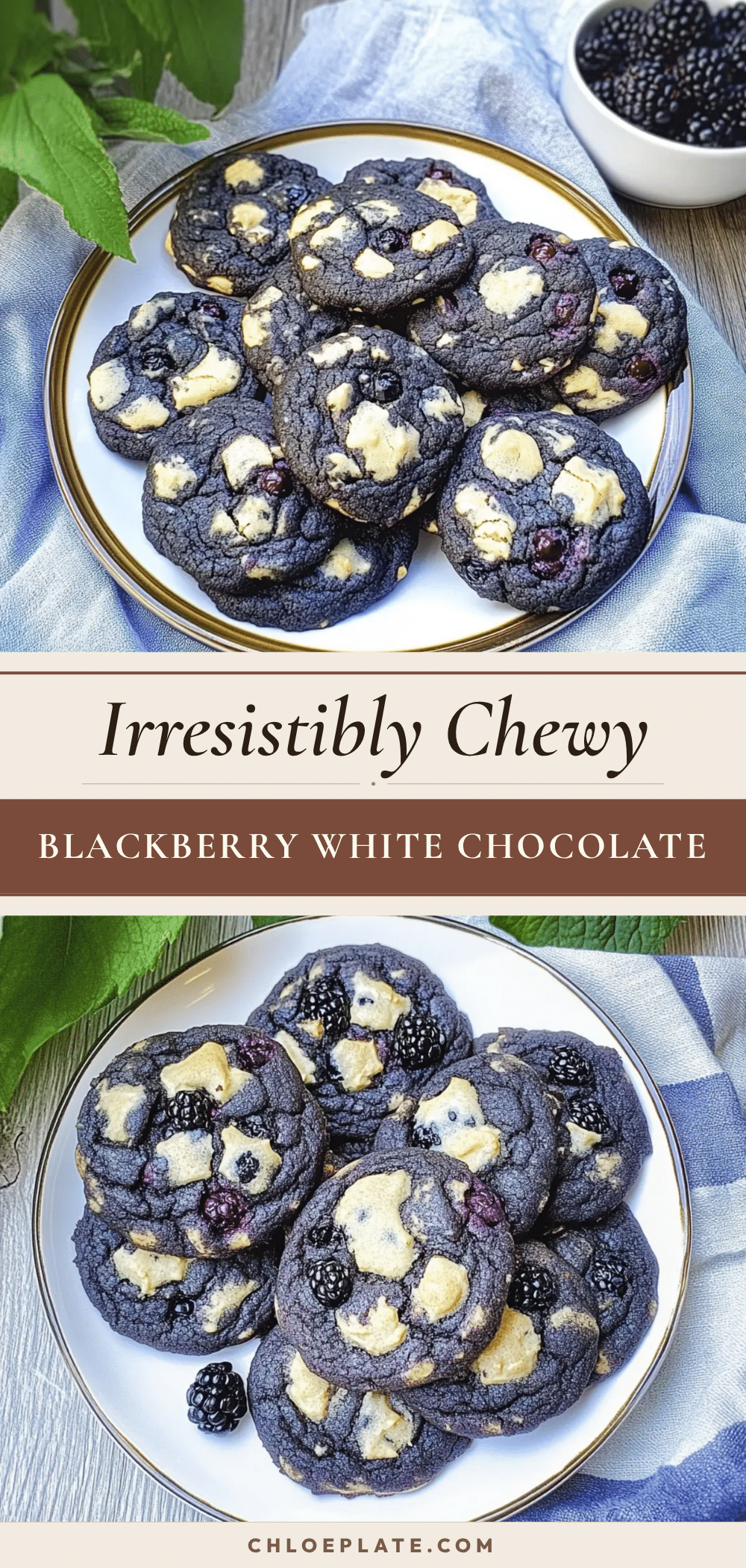 chewy blackberry white chocolate chip cookies recipe