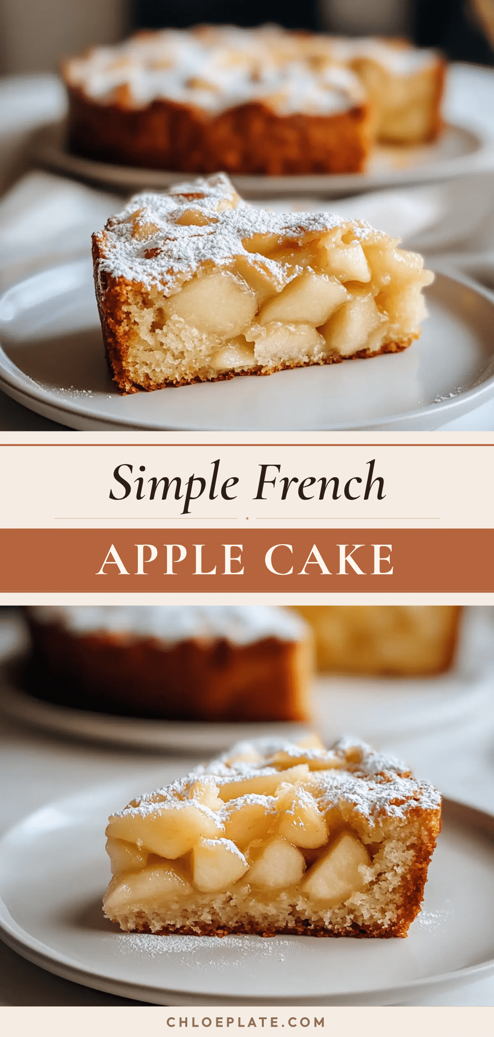 cozy French apple cake recipe