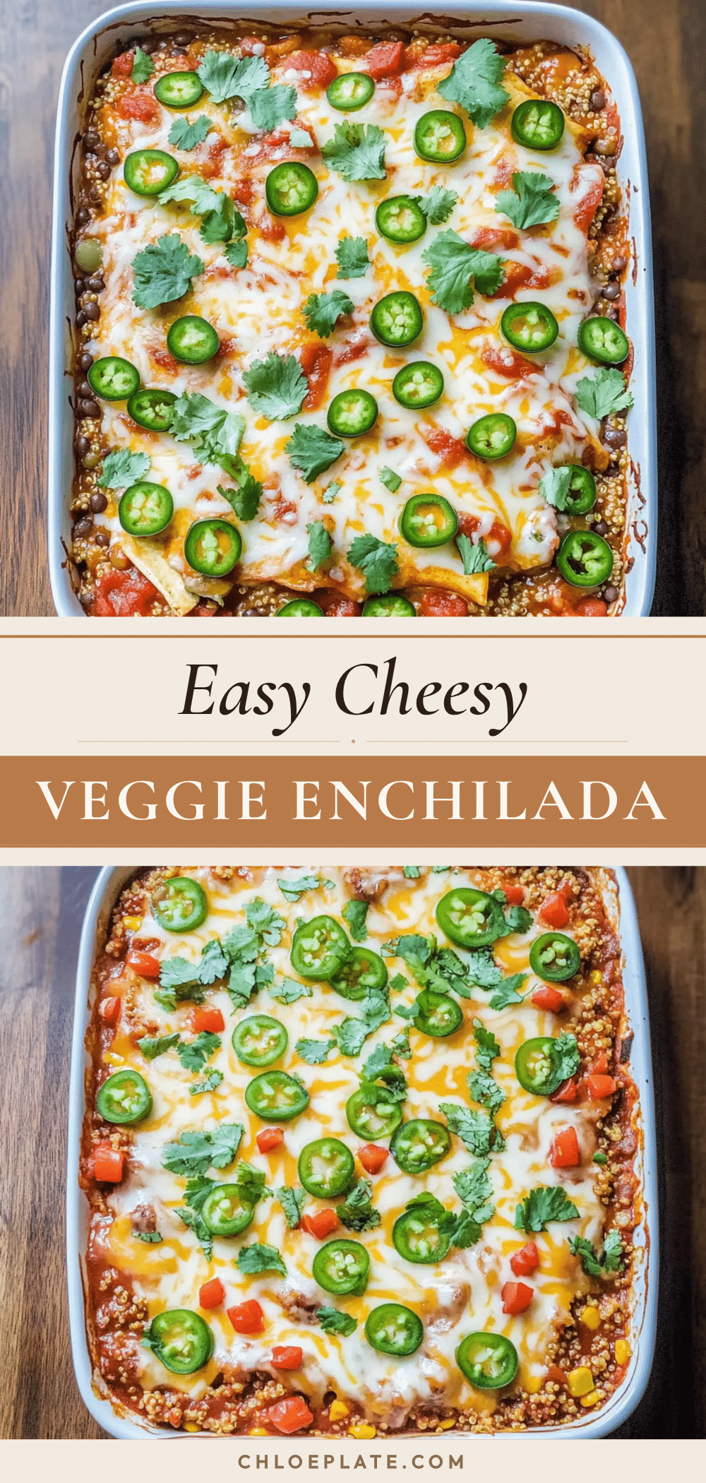easy cheesy veggie enchilada casserole recipe